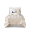 Intelligent Design Metallic Printed Comforter Set