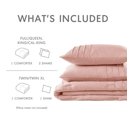Parker Soft Washed Pleated Comforter Set