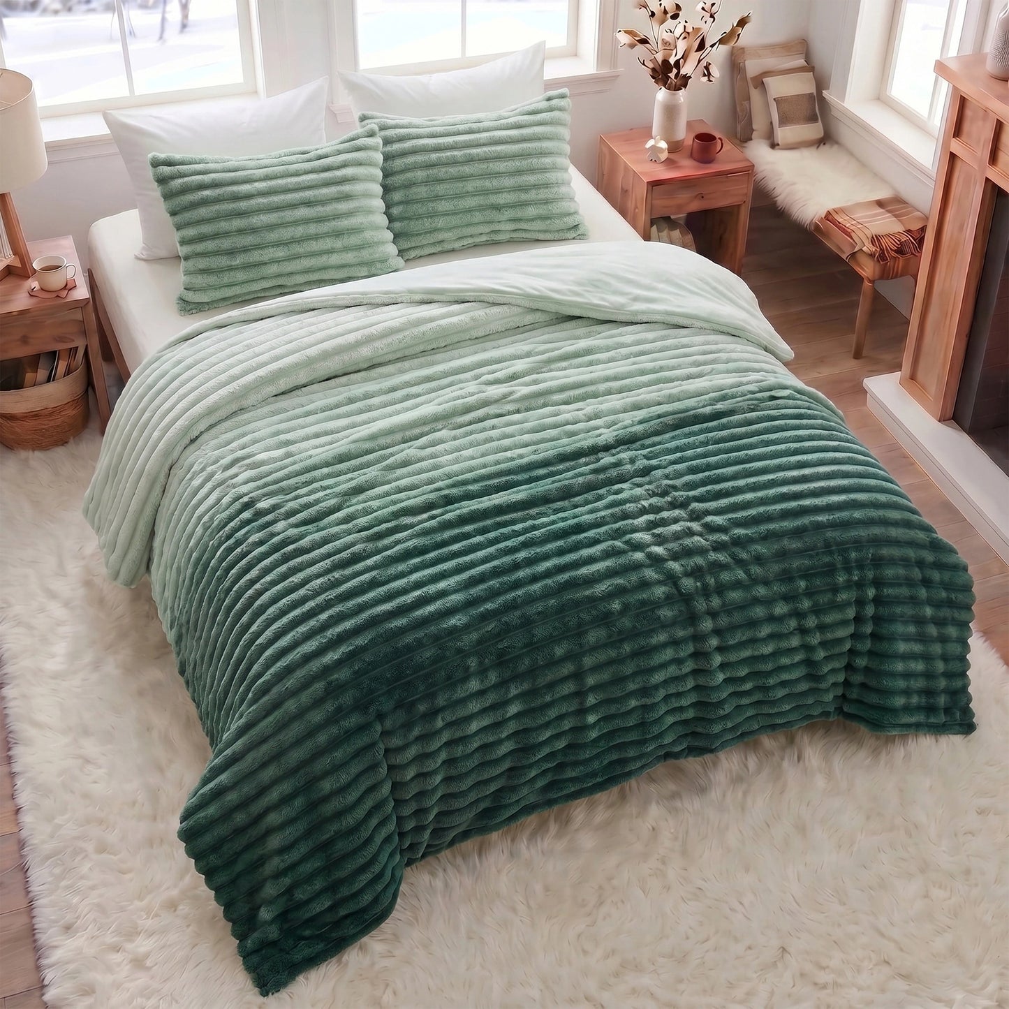 Regency Heights Cord Plush Comforter Set