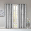 Intelligent Design Total Blackout Metallic Print Grommet Top Curtain Panel