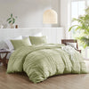 Comfort Spaces Soft Washed Pleated Duvet Cover Set