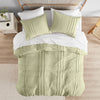 Comfort Spaces Soft Washed Pleated Duvet Cover Set