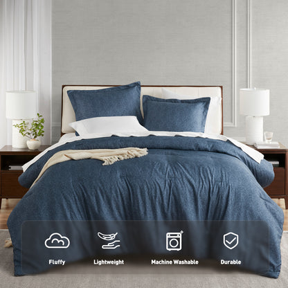 Regency Heights Camden Chambray Print Microfiber Comforter Set