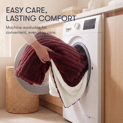 Serta Heated Cord Plush Heated Throw