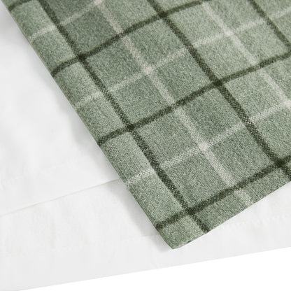 Madison Park Plaid Rod Pocket and Back Tab Curtain Panel with Fleece Lining