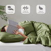Comfort Spaces Soft Washed Pleated Duvet Cover Set
