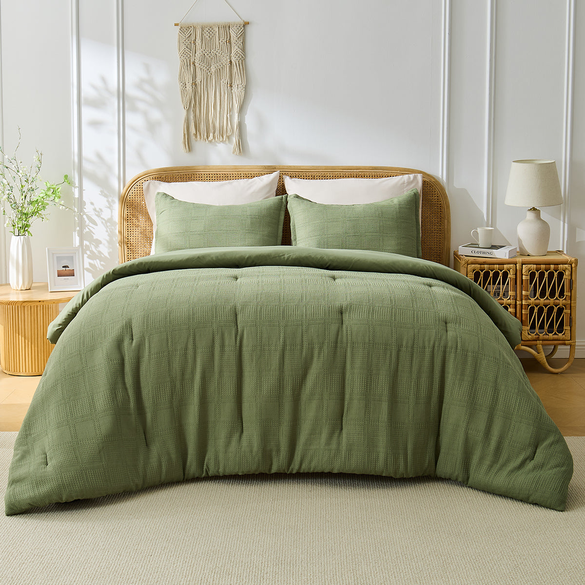 Regency Heights Tessa Waffle Weave Textured Comforter Set