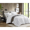 Comfort Spaces Soft Washed Pleated Duvet Cover Set