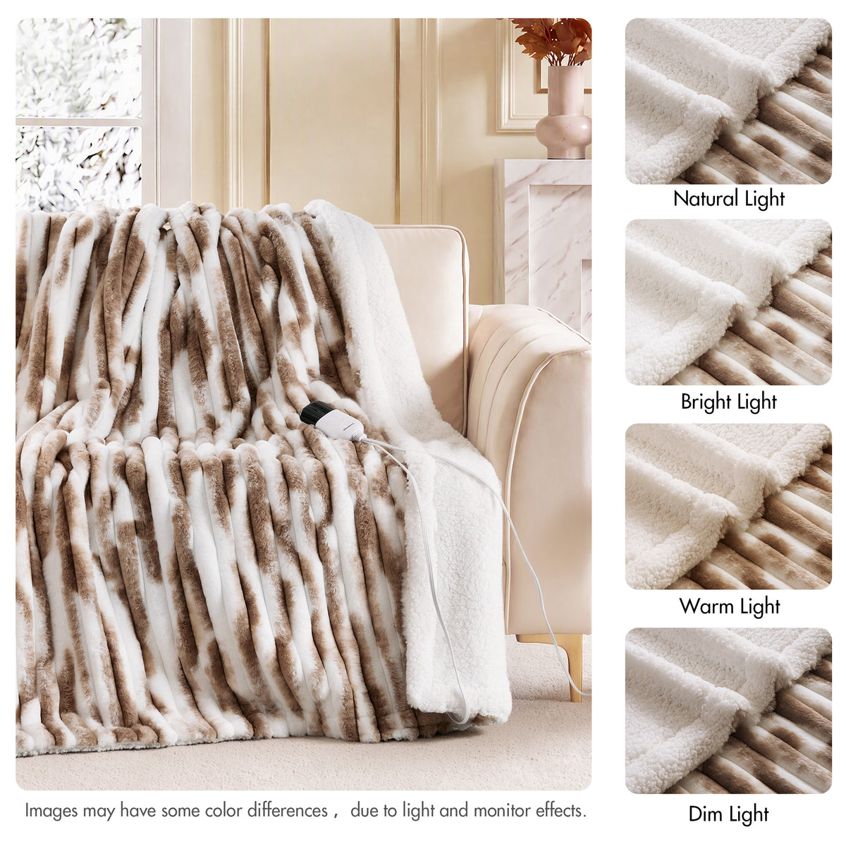 Beautyrest Heated Zuri Luxe Heated Throw