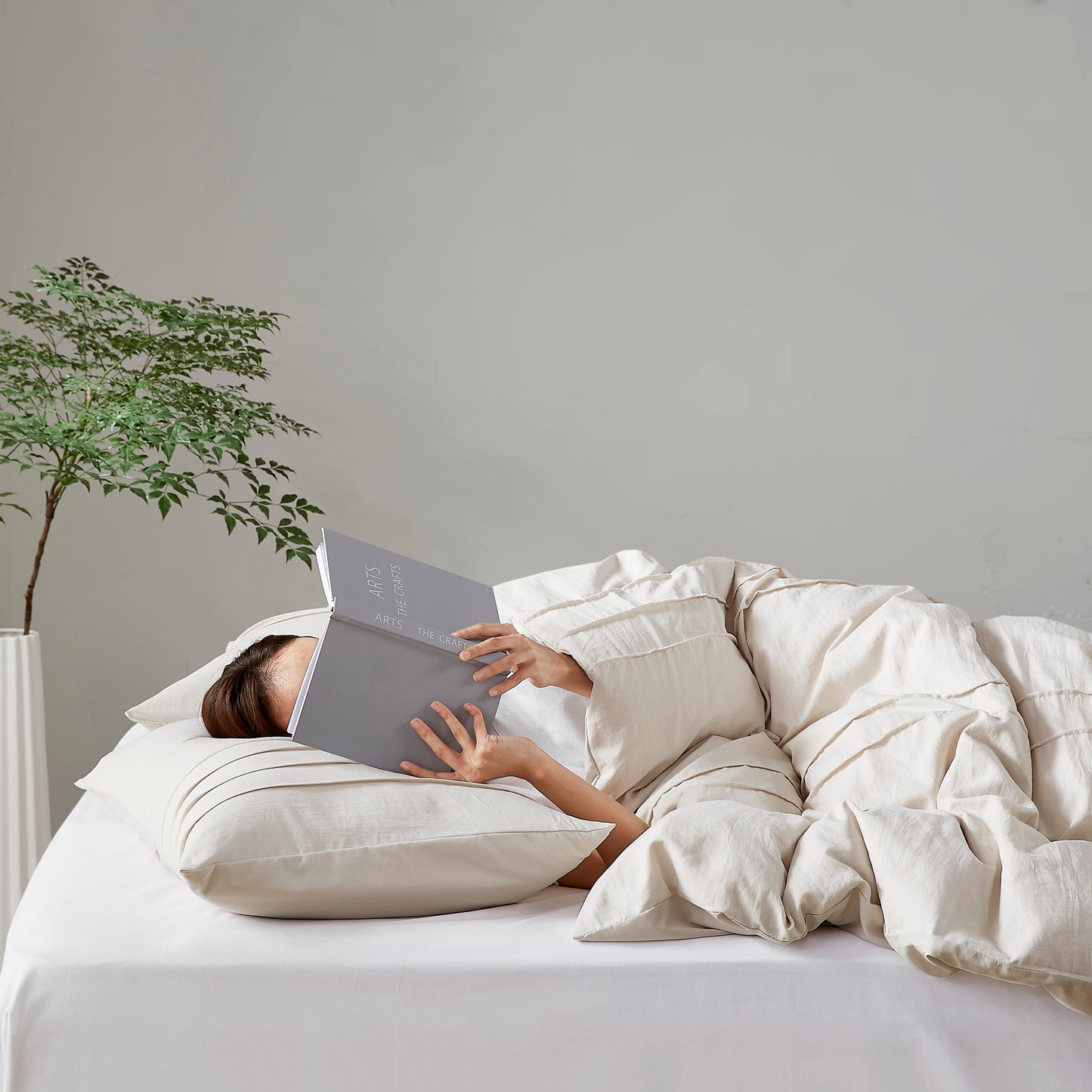 Parker Soft Washed Pleated Comforter Set