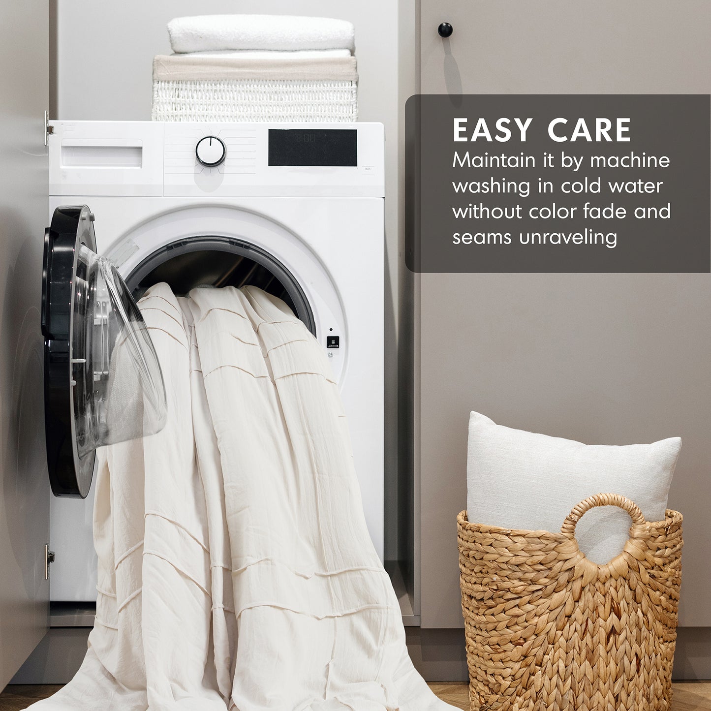 Parker Soft Washed Pleated Comforter Set