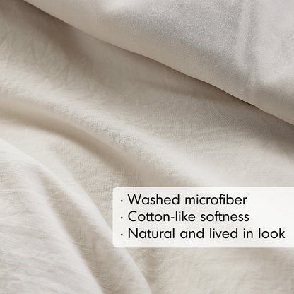 Parker Soft Washed Pleated Comforter Set