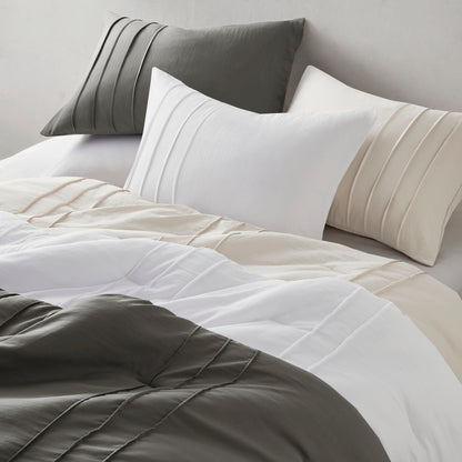 Parker Soft Washed Pleated Comforter Set