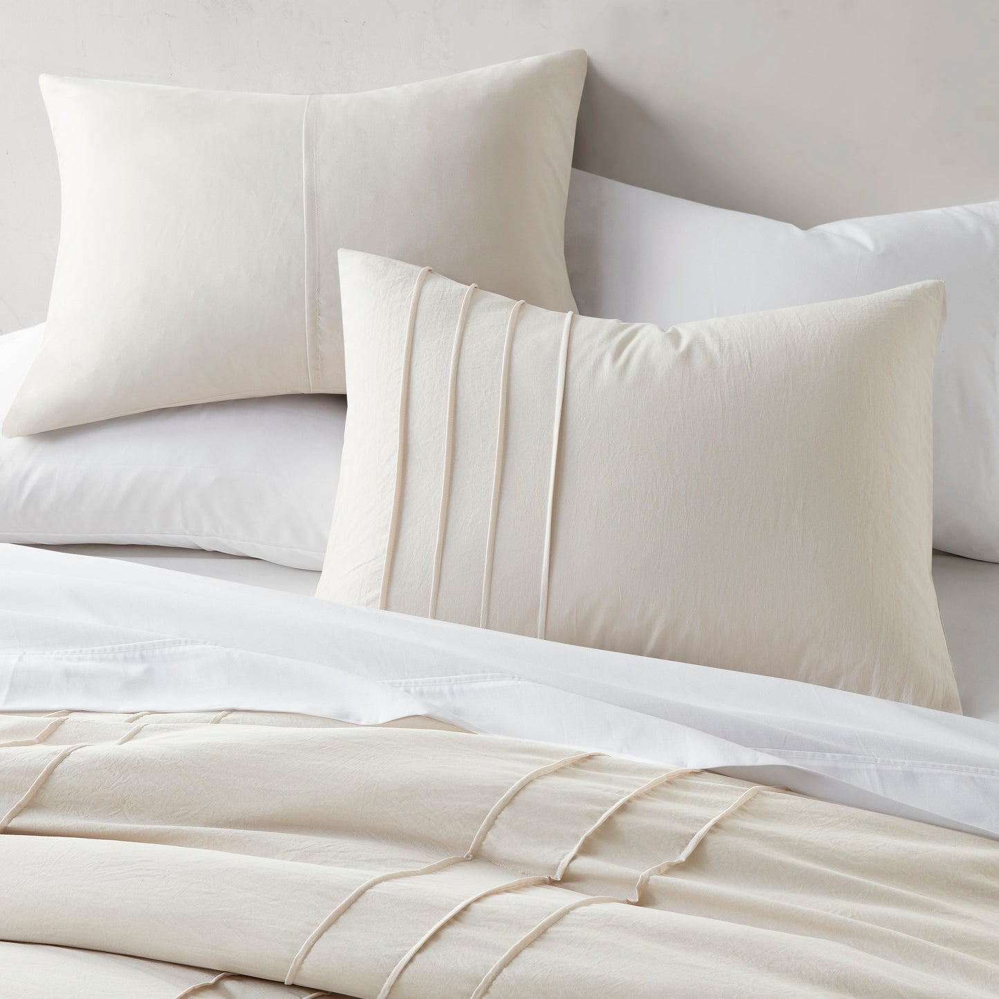 Parker Soft Washed Pleated Comforter Set