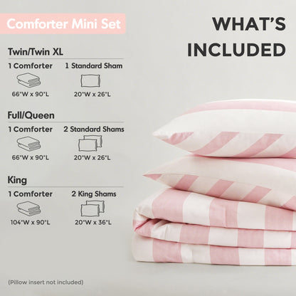 Regency Heights Echo Stripe Textured Print Comforter Set