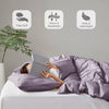 Comfort Spaces Soft Washed Pleated Duvet Cover Set