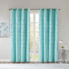 Intelligent Design Total Blackout Metallic Print Grommet Top Curtain Panel
