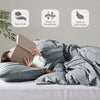 Comfort Spaces Soft Washed Pleated Duvet Cover Set