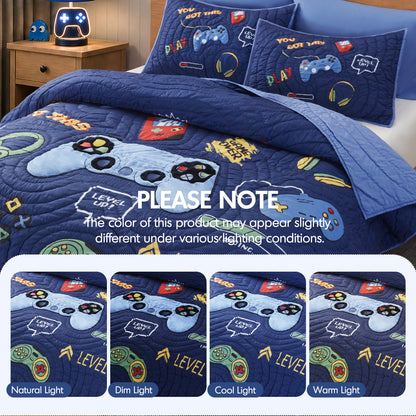 Intelligent Design Kids Game 5PCS Quilt Set