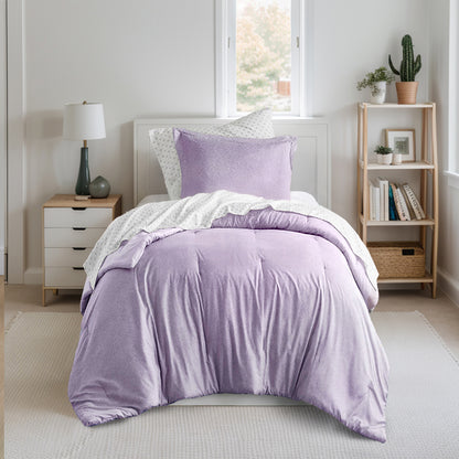 Regency Heights Camden Chambray Print Microfiber Comforter Set with Bed Sheets