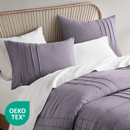 Parker Soft Washed Pleated Comforter Set