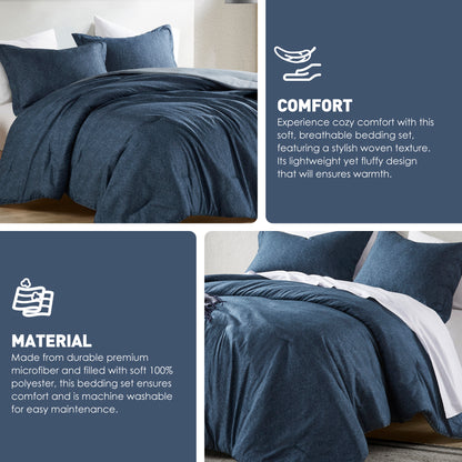 Regency Heights Camden Chambray Print Microfiber Comforter Set