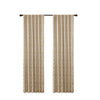 SunSmart Jacquard Lined Total Blackout Rod Pocket/Back Tab Curtain Panel
