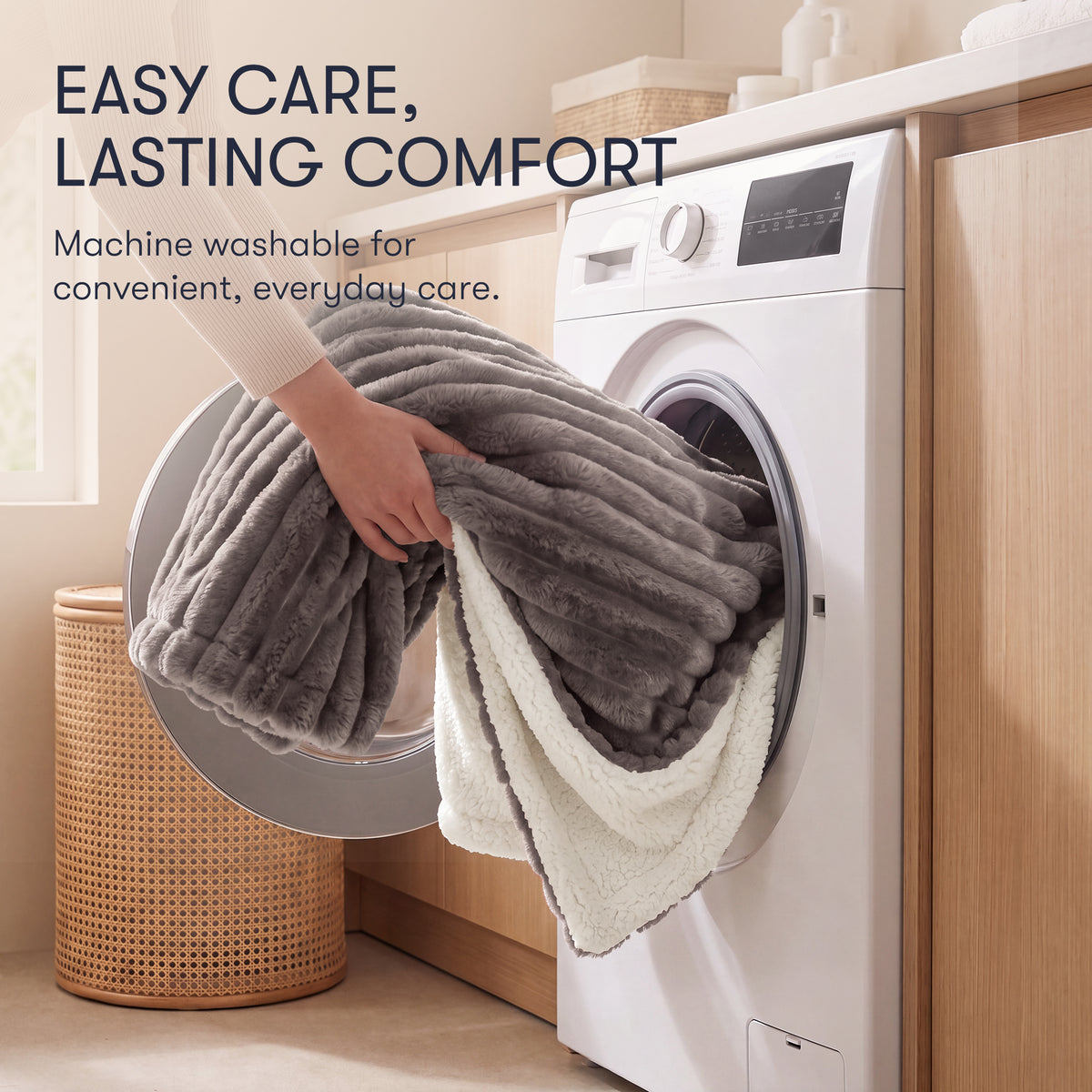 Serta Heated Cord Plush Heated Throw