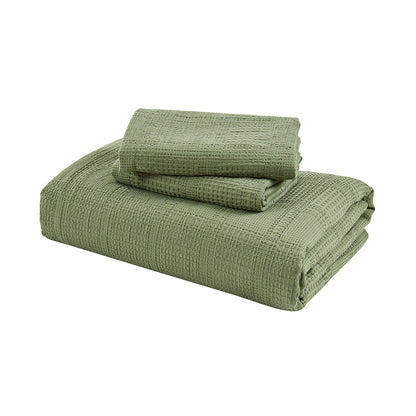Regency Heights Tessa Waffle Weave Textured Duvet Cover Set