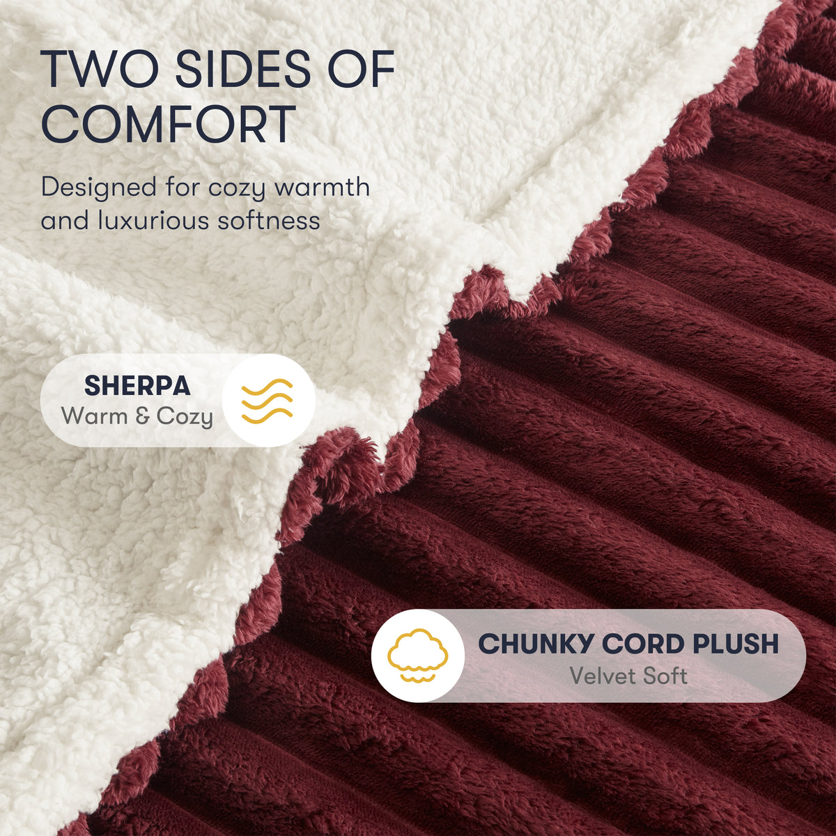 Serta Heated Cord Plush Heated Throw