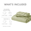 Comfort Spaces Soft Washed Pleated Duvet Cover Set