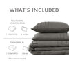 Comfort Spaces Soft Washed Pleated Comforter Set
