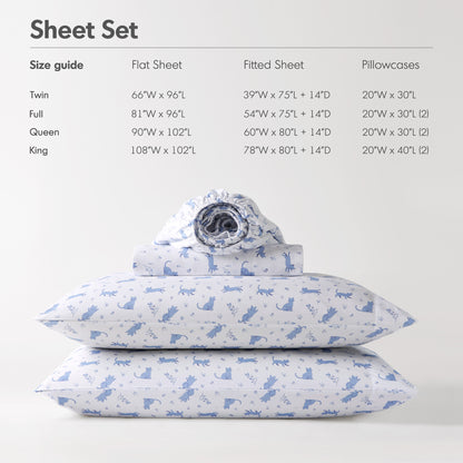Intelligent Design Printed Microfiber Sheet Set