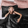 Intelligent Design Velvet Comforter Set with Throw Pillow