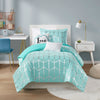 Intelligent Design Metallic Printed Comforter Set