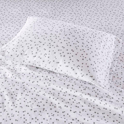 Intelligent Design Cotton Flannel Printed Sheet Set