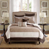 Madison Park 7 Piece Quilt Set with Euro Shams and Throw Pillows