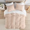 Comfort Spaces Soft Washed Pleated Duvet Cover Set