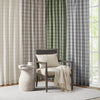 Madison Park Plaid Rod Pocket and Back Tab Curtain Panel with Fleece Lining