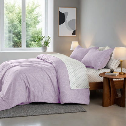 Regency Heights Camden Chambray Print Microfiber Comforter Set with Bed Sheets