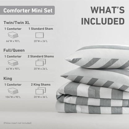 Regency Heights Echo Stripe Textured Print Comforter Set