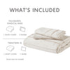 Comfort Spaces Soft Washed Pleated Duvet Cover Set
