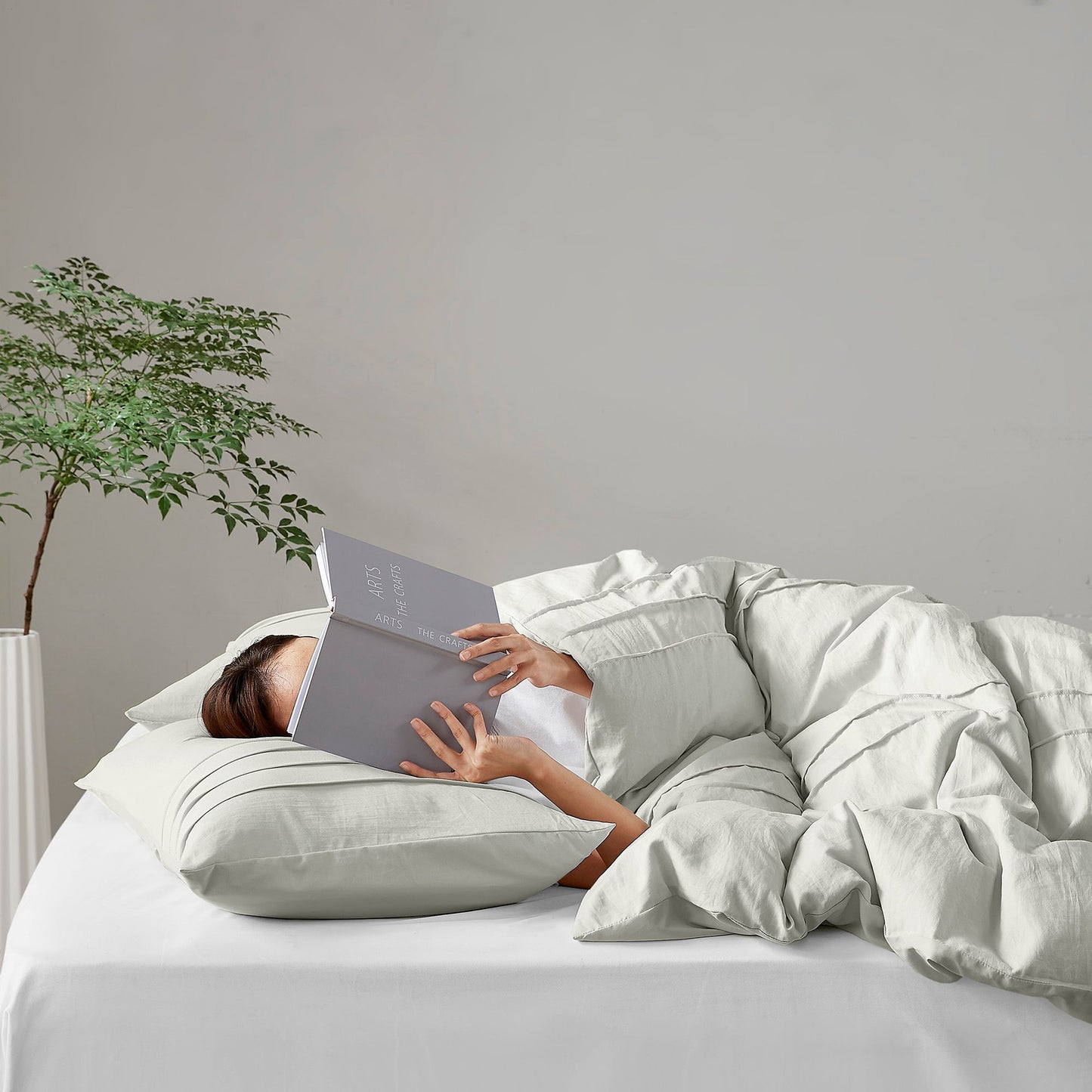 Porter Soft Washed Pleated Comforter Set