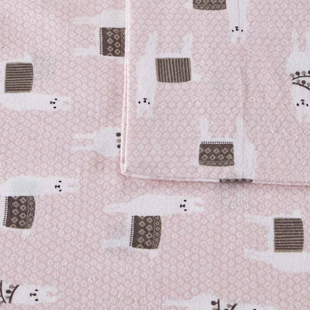 Intelligent Design Cotton Flannel Printed Sheet Set