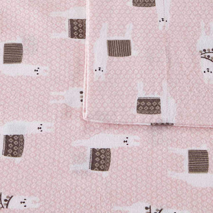 Intelligent Design Cotton Flannel Printed Sheet Set