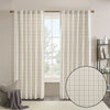 Madison Park Plaid Rod Pocket and Back Tab Curtain Panel with Fleece Lining