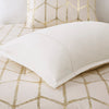 Intelligent Design Metallic Printed Comforter Set