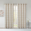 Intelligent Design Total Blackout Metallic Print Grommet Top Curtain Panel