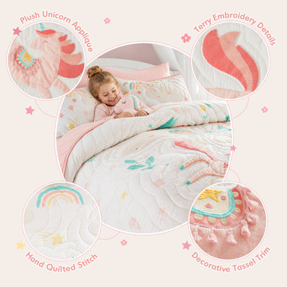 Intelligent Design Kids Unicorn Dream 5PCS Quilt Set