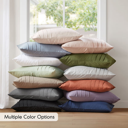 Parker Soft Washed Pleated Comforter Set